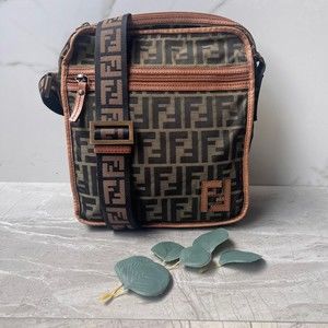 Fendi Crossbody Bag in Brown and Tan